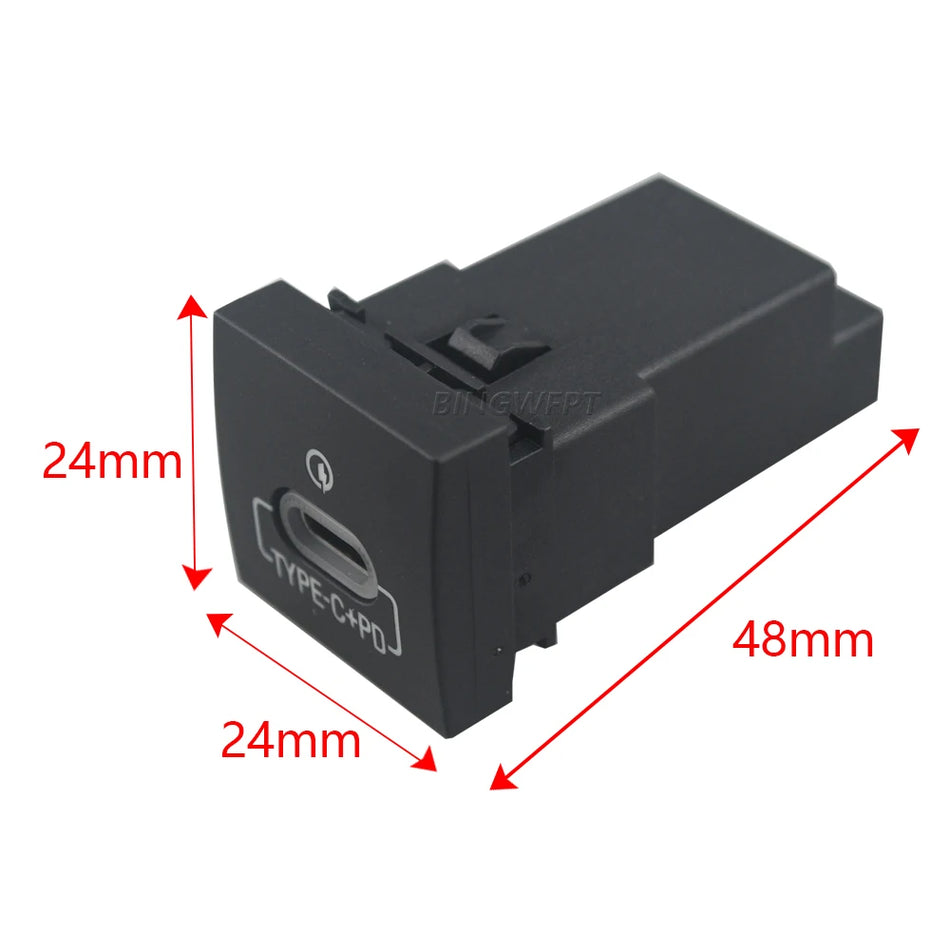 Auto-Ladebuchse mit QC3.0 PD USB für Volkswagen Jetta 5 MK5 Golf Scirocco