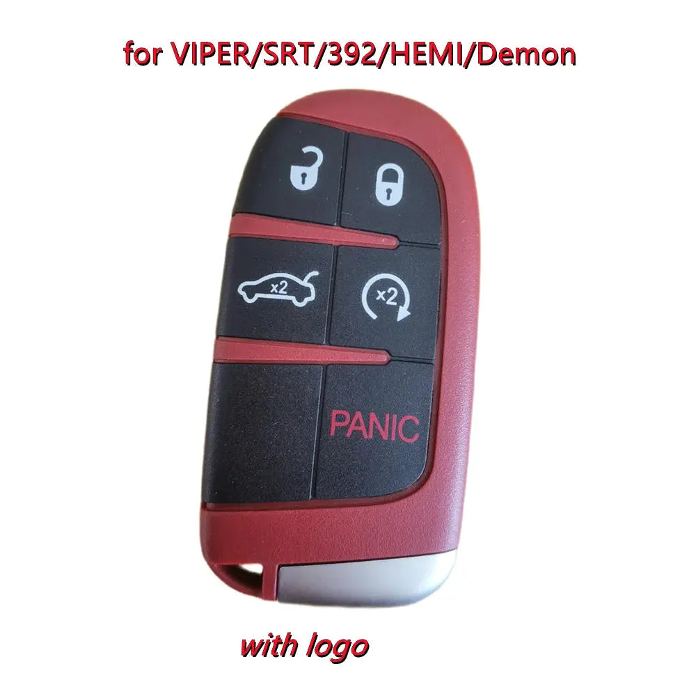 1pcs 5Buttons Smart Key Shell for Dodge SRT VIPER 392 Daytona HEMI Challenger Hellcat Demon Trackhawk Scatpack by InterCyprus Trading Ltd