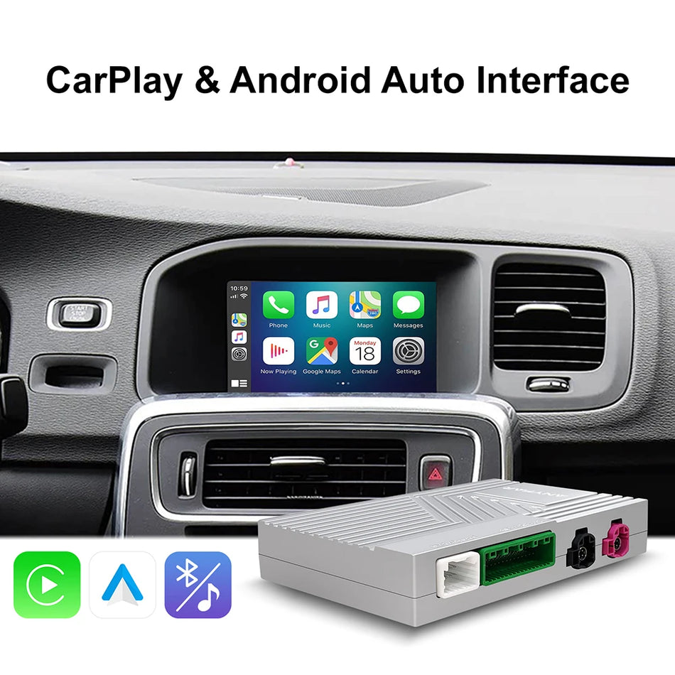 Volvo S60 S80 XC60 V60 V40 Draadloze CarPlay Android Auto Module met Camera's