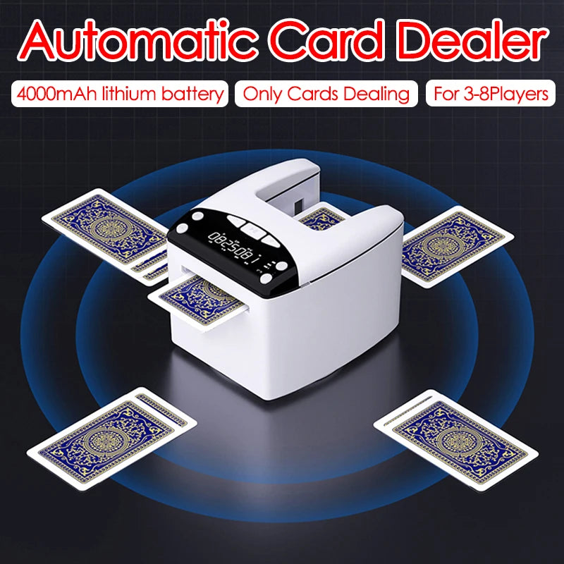 Rechargeable Electric Poker Card Dealer With Adjustable Speed