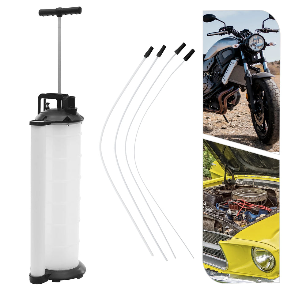 7L Manual Oil Extractor With 4 Hoses For Fluid Extraction