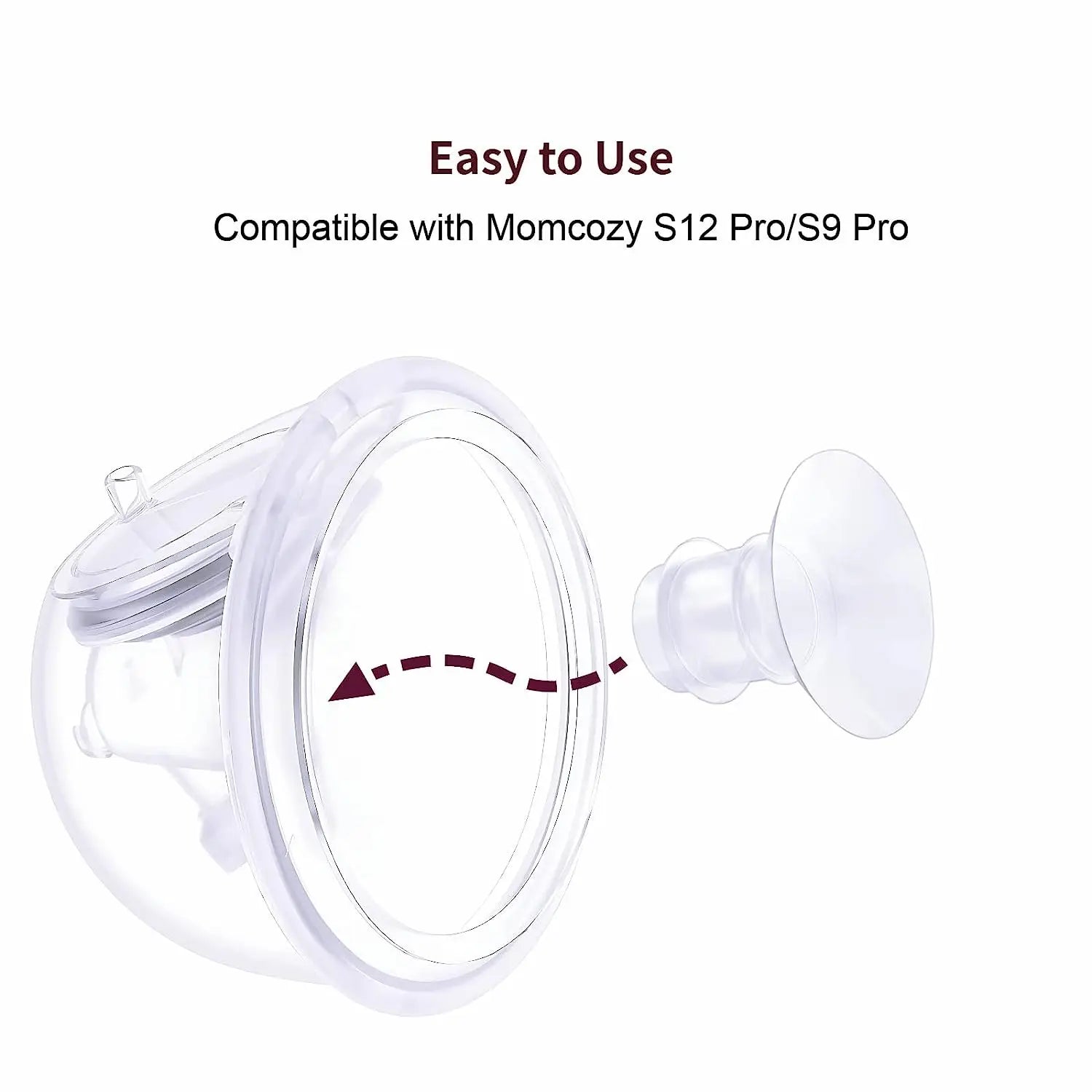 5 Size Breast Milk Pump Flange Inserts - Compatible &amp; Comfortable