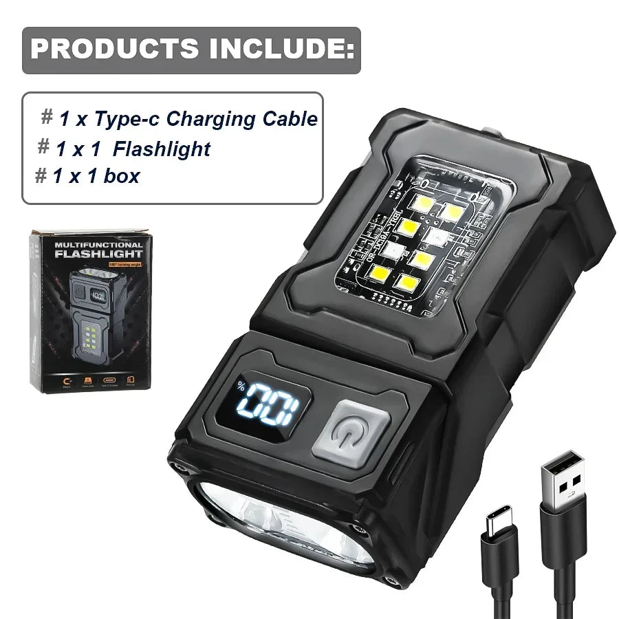 ESMARTER Mini USB Rechargeable LED Flashlight &ndash; Super Bright Versatile Lighting DC08 1200mAh