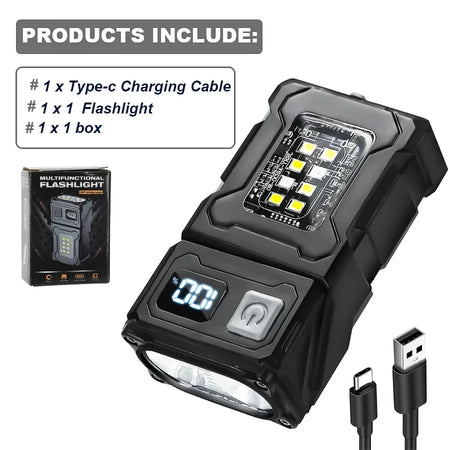 ESMARTER Mini USB Rechargeable LED Flashlight &ndash; Super Bright Versatile Lighting DC08 1200mAh