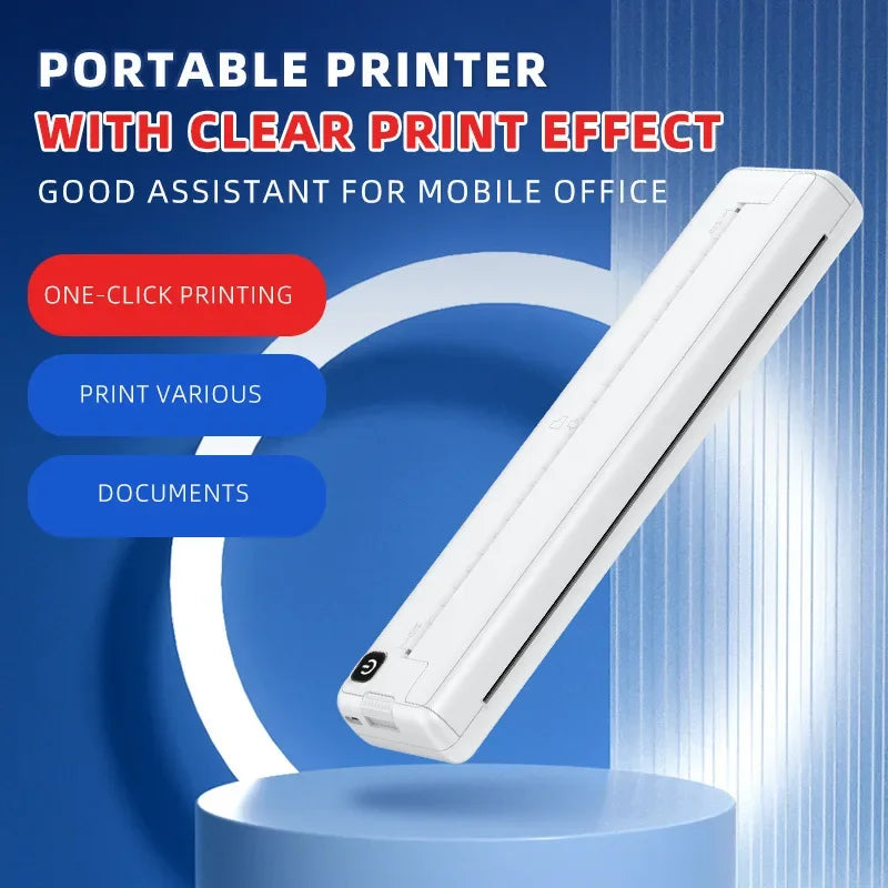 InterCyprus A4 Portable Thermal Printer &ndash; Wireless Inkless