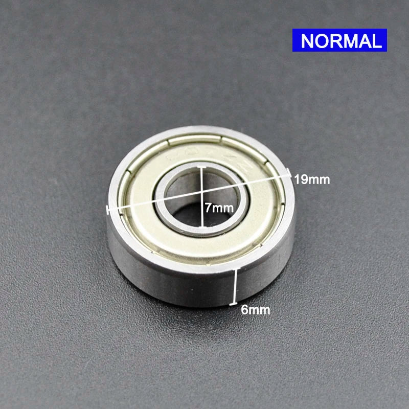 607ZZ 7x19x6mm Deep Groove Ball Bearing &ndash; Chrome Steel 607 ZZ Normal / CHINA / 100Pcs