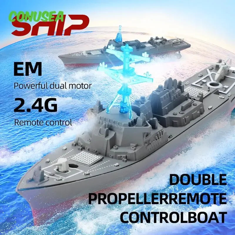 RC Warship Model Boat &ndash; High-Speed Remote Control Battleship