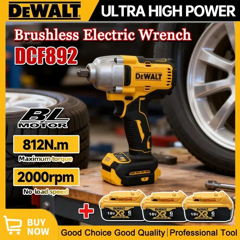 High Torque Brushless Impact Wrench 20V Cordless Electric Tool