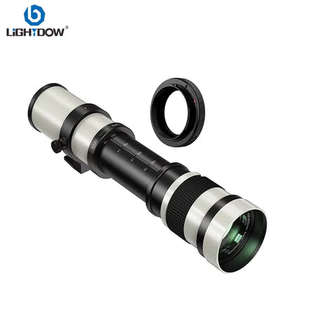 Lightdow 420-800mm f/8.3-16 &ndash; Versatile Telephoto Zoom Lens for Multiple Camera Mounts WHITE / PENTAX