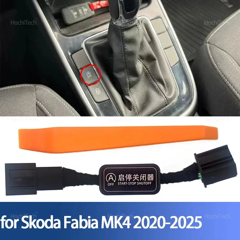 Automatic Stop Start Engine System Off Cable Plug and Play Eliminator for Skoda Fabia MK4 Type PJ 2020-2025 Accessories by InterCyprus Trading Ltd