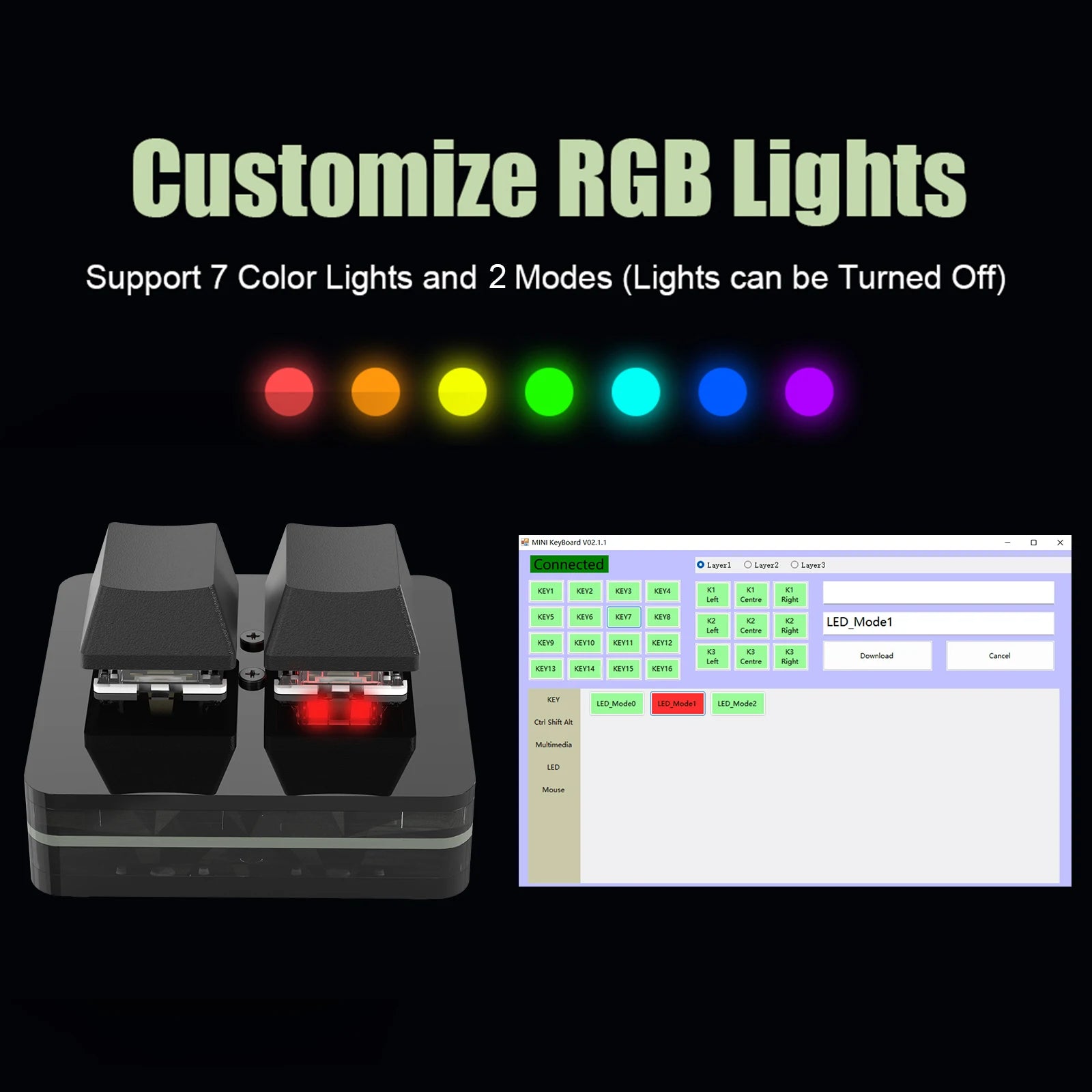 Macropad Macro Keyboard RGB Mini Knob &ndash; Hot Swap RGB