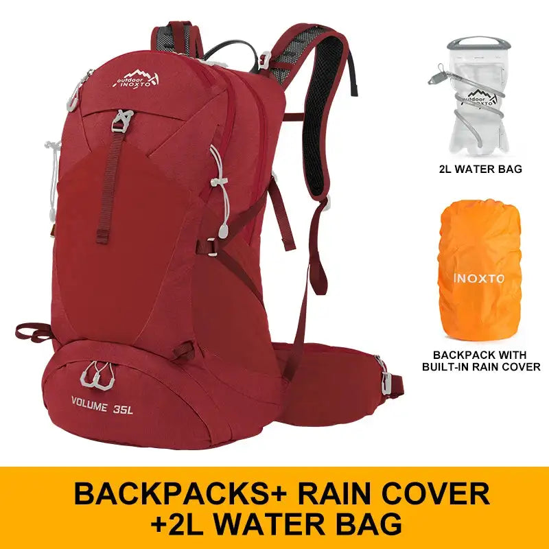Outdoor Inox Mountaineering Backpack 35L 8107 &ndash; Waterproof Red2L