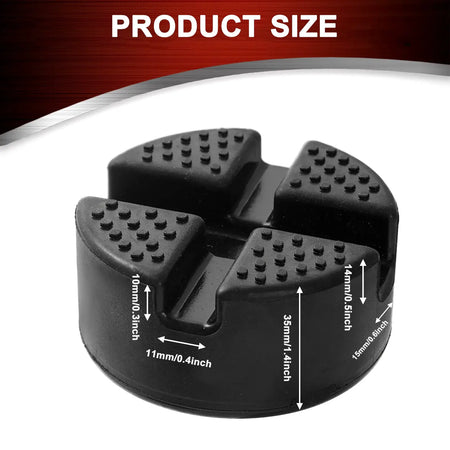 Floor Slotted Rubber Car Jack Pad Frame Protector Guard Adapter Jacking Lifting Pad Tool Pinch Weld Side Car Removal Repair Tool by InterCyprus Trading Ltd