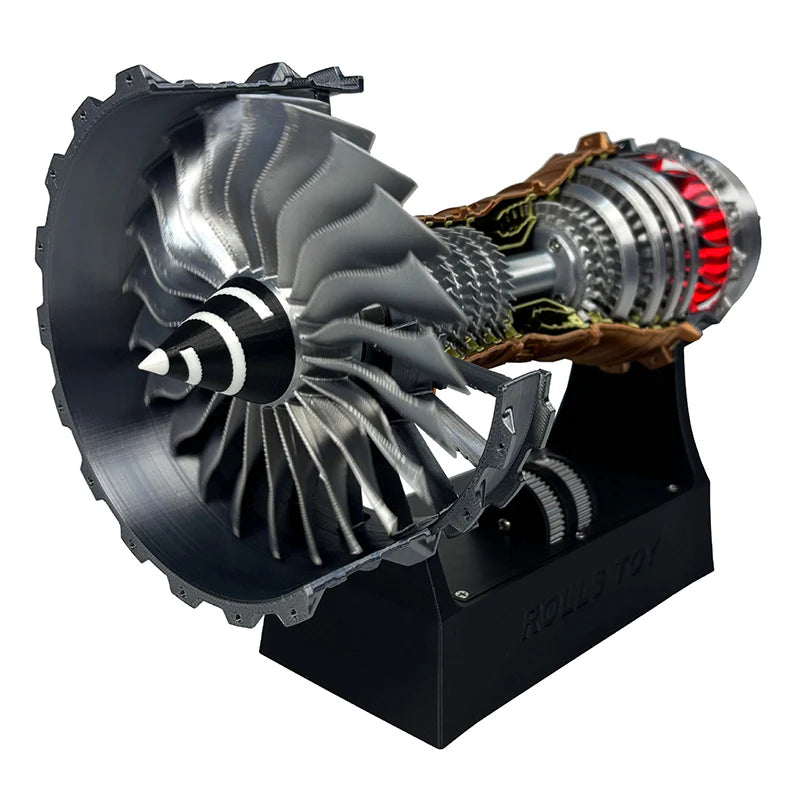 TR900 Turbofan Engine Model Kit - DIY Electric Simulation Toy for Science Enthusiasts