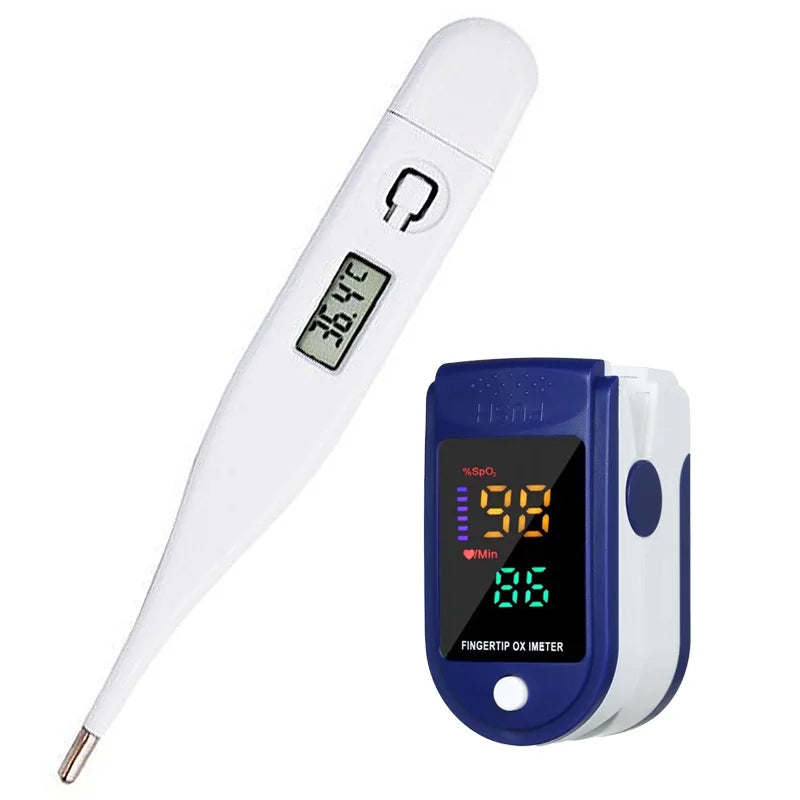 Medical Ear Thermometer Pulse Oximeter &ndash; Fast Reading Set 8