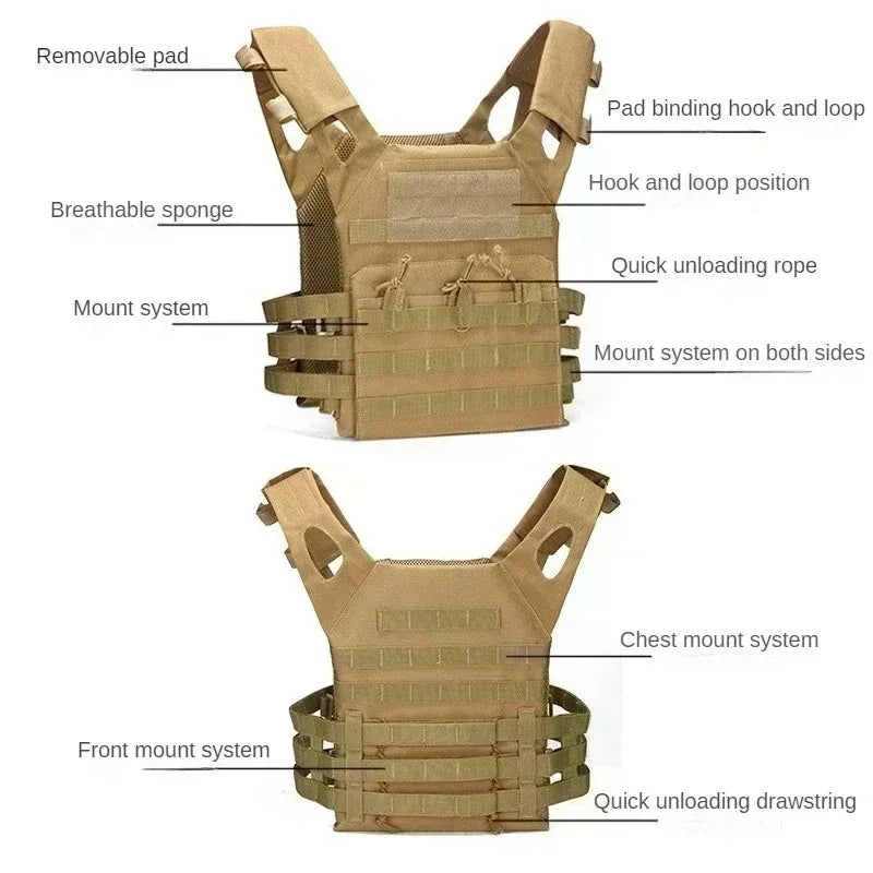 Quick Release Buckle Tactical Vest JPC - Ultra Lightweight