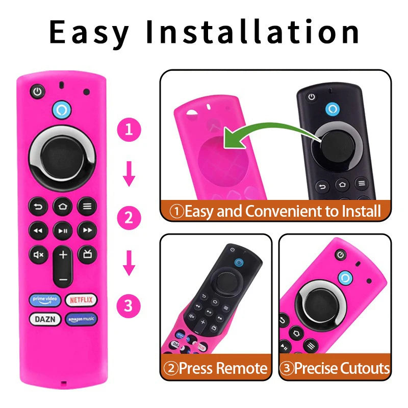 Silicone Case Control Protector &ndash; Durable Protection for Amazon Fire TV Stick 4K