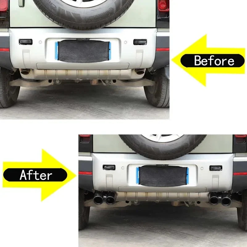 Osłona końcówki rury wydechowej w stylu włókna węglowego Defender 90 110 Pro