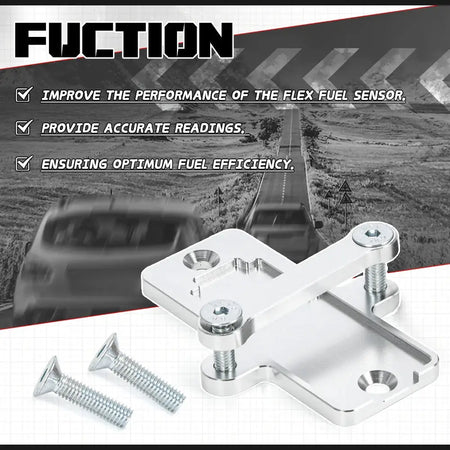 Flex Fuel Sensor Mount Bracket For GM Continental Style AC Delco 13577429 Billet 6061 57824279 by InterCyprus Trading Ltd