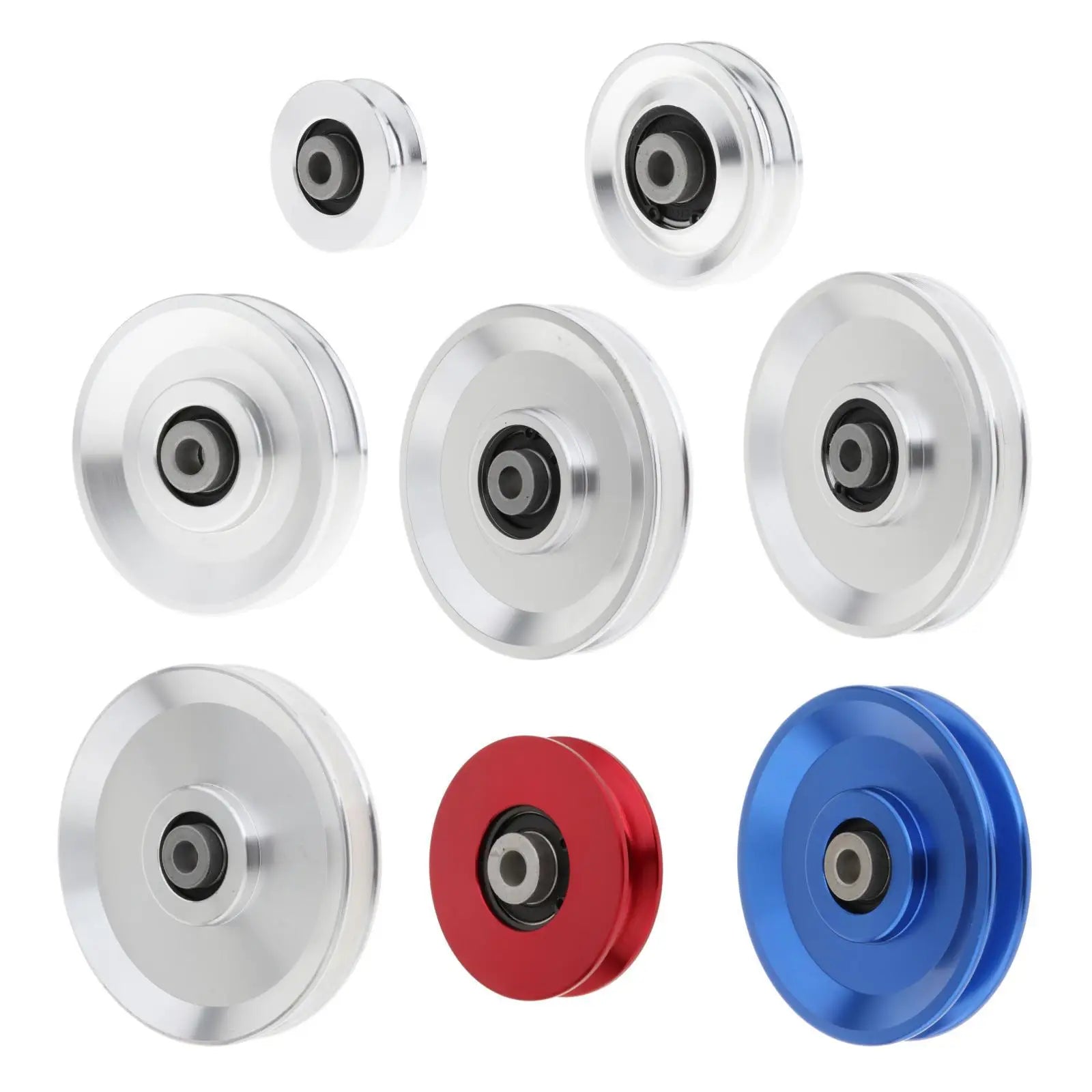 Universal Bearing Pulley Wheel - Durable Aluminum Alloy Gym Equipment
