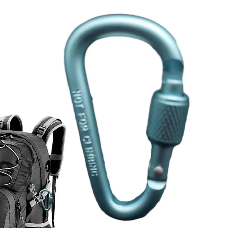 Outdoor Climbing Carabiner D Shaped Paracord Tensioner Key Chain Clip Aluminum Alloy Guylines Tensioner Camp Mountaineering Hook