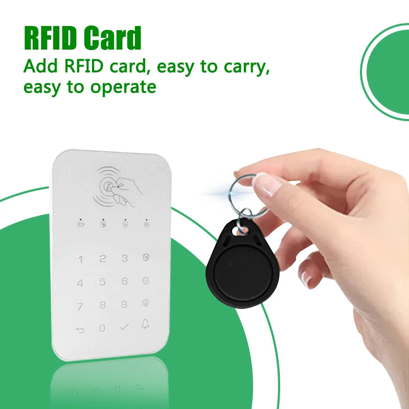 Wireless 433Mhz Touch Keyboard Lock - RFID Arm Or Disarm
