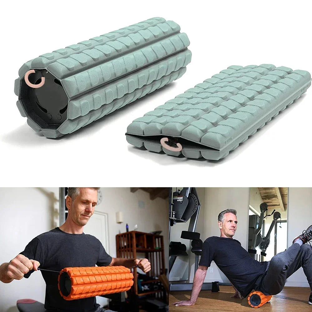 Foam Roller Bravo-Sage &ndash; Collapsible Travel Design for Back Pain Relief 01 Traditional - Sag