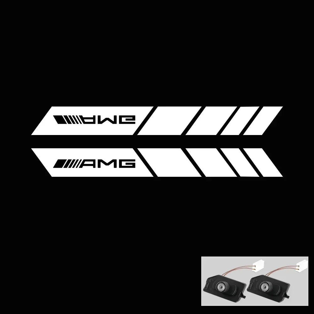 LED Angel Wings Welcome Light for Mercedes-Benz GLA GLB GLC GLS EQC A-Class B-Class C-Class E-Class S-Class AMG 3