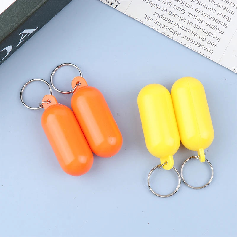 2Pcs Boat Kayak Floating Keyring Buoyant Key Ring Float Keychain Boat Accessory For Boating Fishing Kayaking Rafting Surfing