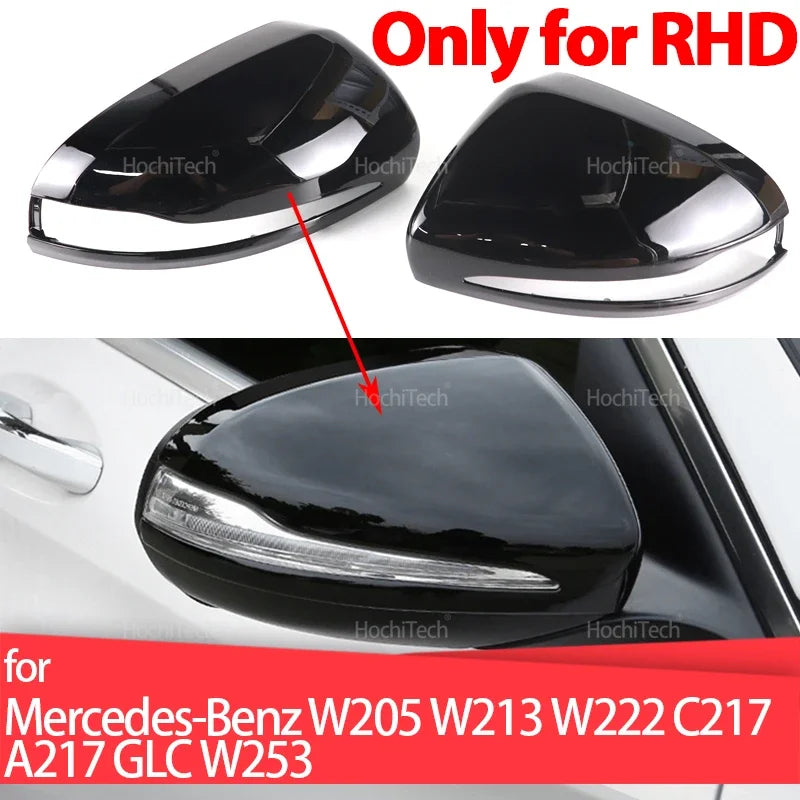 Šoninių veidrodžių dangteliai Mercedes-Benz W205 W213 W222 GLC W253 RHD