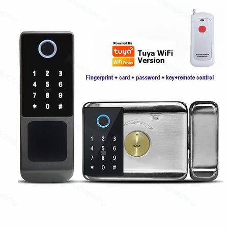 ZhouSoco Smart Fingerprint Waterproof Door Lock with Bluetooth &amp; WiFi Control B-4