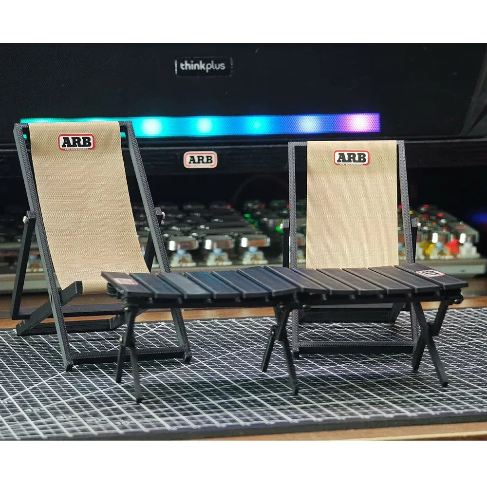 Simulated Camping Table Folding Chair Set &ndash; RC Car Decor