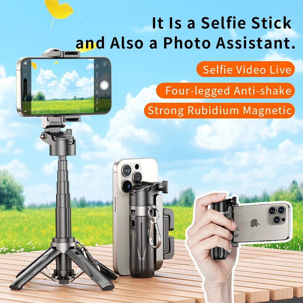 Mini Pocket Selfie Stick &ndash; 360 Degree Rotation With Detachable Bluetooth