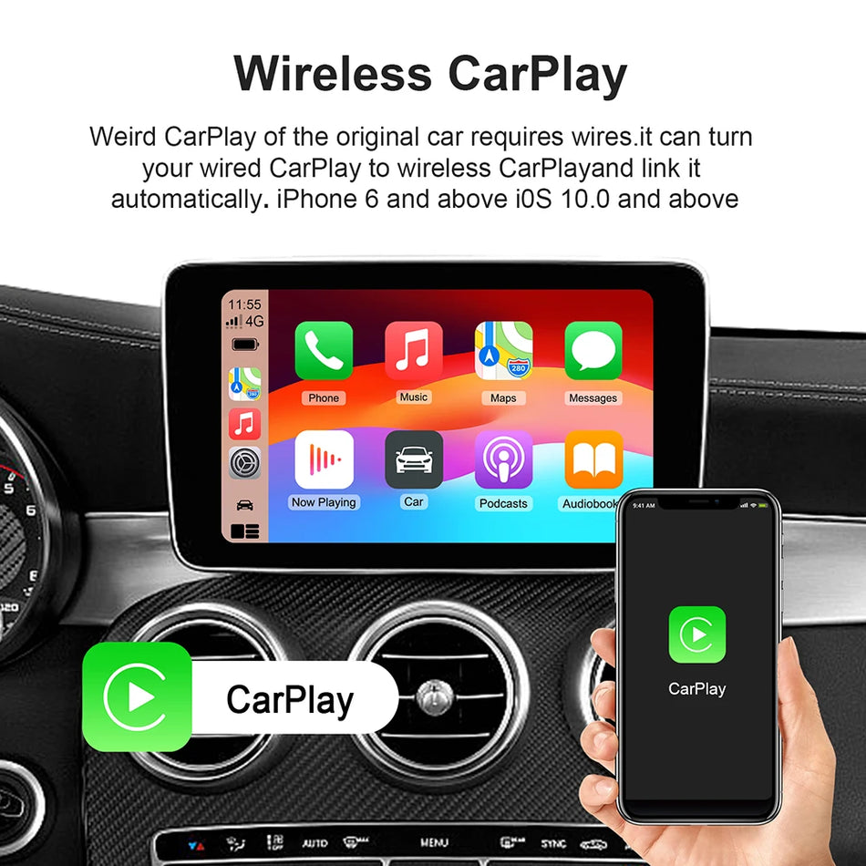 VW Toyota Mazda Hyundai CarPlay AI Box, Android Auto and Wireless CarPlay