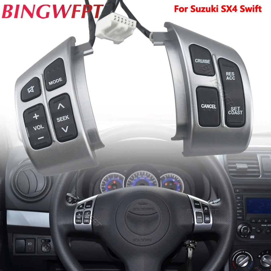 Kit de butoane pentru comutatorul de control al vitezei de croazieră pentru volanul Suzuki SX4 Swift 2006-2013