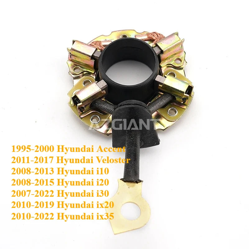 Supporto per spazzole in carbonio per generatori Hyundai Accent Veloster costruzione in metallo durevole