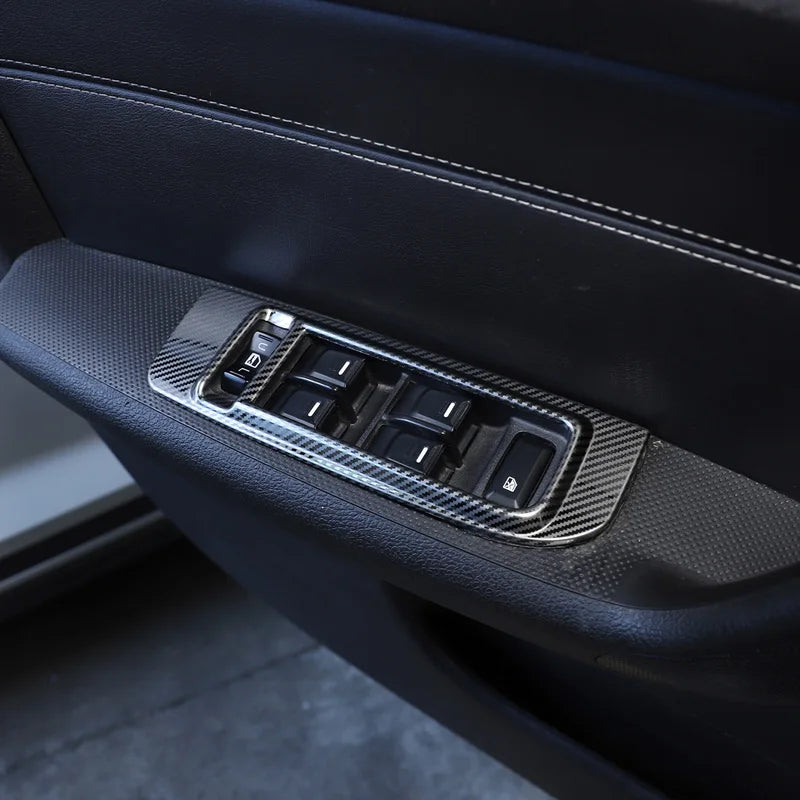 Rustfrit stål kulfiber løftekontakt klistermærke Hummer H3