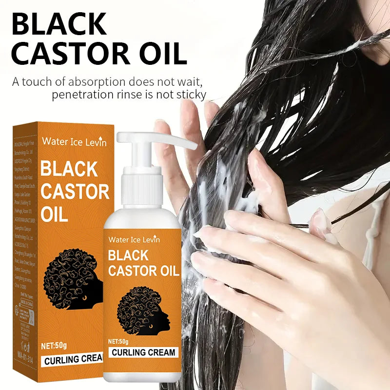 50 Black Castor Elastic Styling Cream &ndash; Moisturizing With Good Elasticity