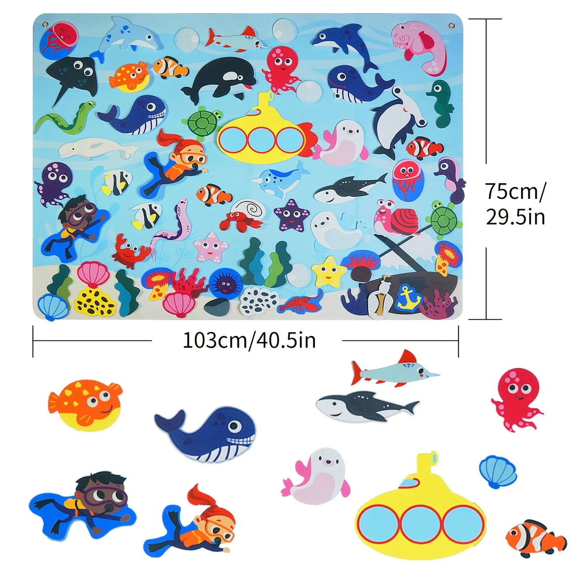 Ocean Felt Story Board &ndash; Montessori Busy Board For Toddlers