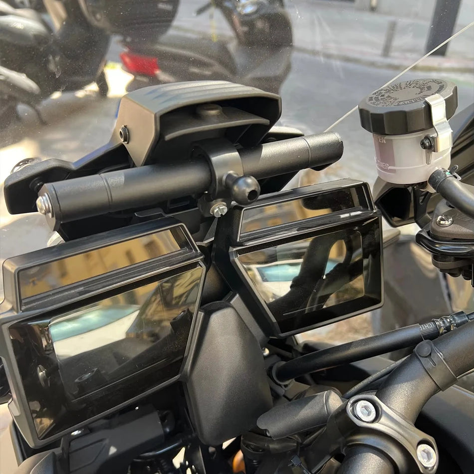 Držák na telefon a GPS pro čelní sklo Yamaha Tracer 9GT, odolný