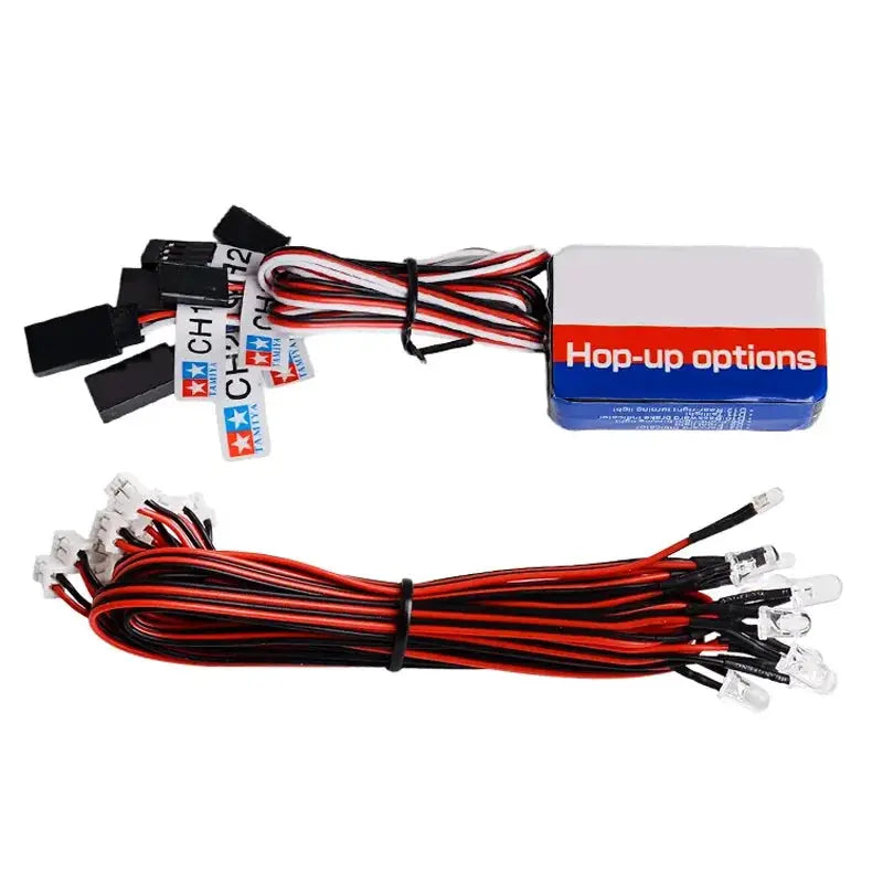 Simulation Flash Light 12 LED Lighting Kit Steering Brake for 1/10 Scale Models RC Car Yokomo Tamiya HSP HPI AXIAL RC4WD TRX by InterCyprus Trading Ltd