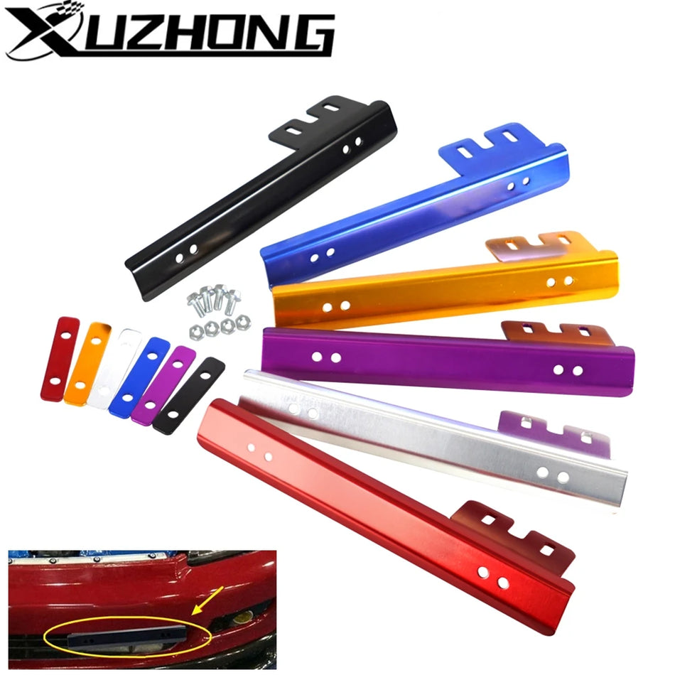 Cadru pentru plăcuță de înmatriculare, suport din aluminiu pentru Honda Civic, bara frontală, ajustabil LPF-1002