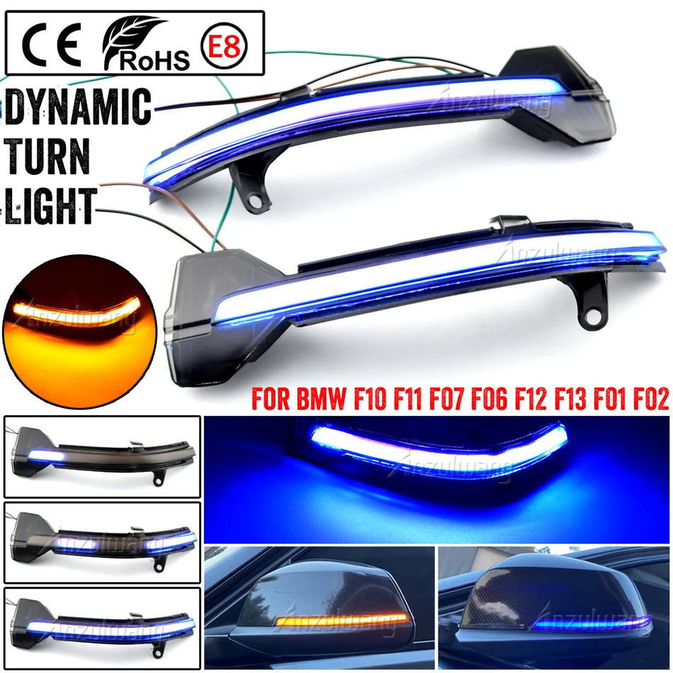 Luces de Señal de Giro LED Dinámicas para Espejos Laterales BMW Serie 6 F06 F12 F13
