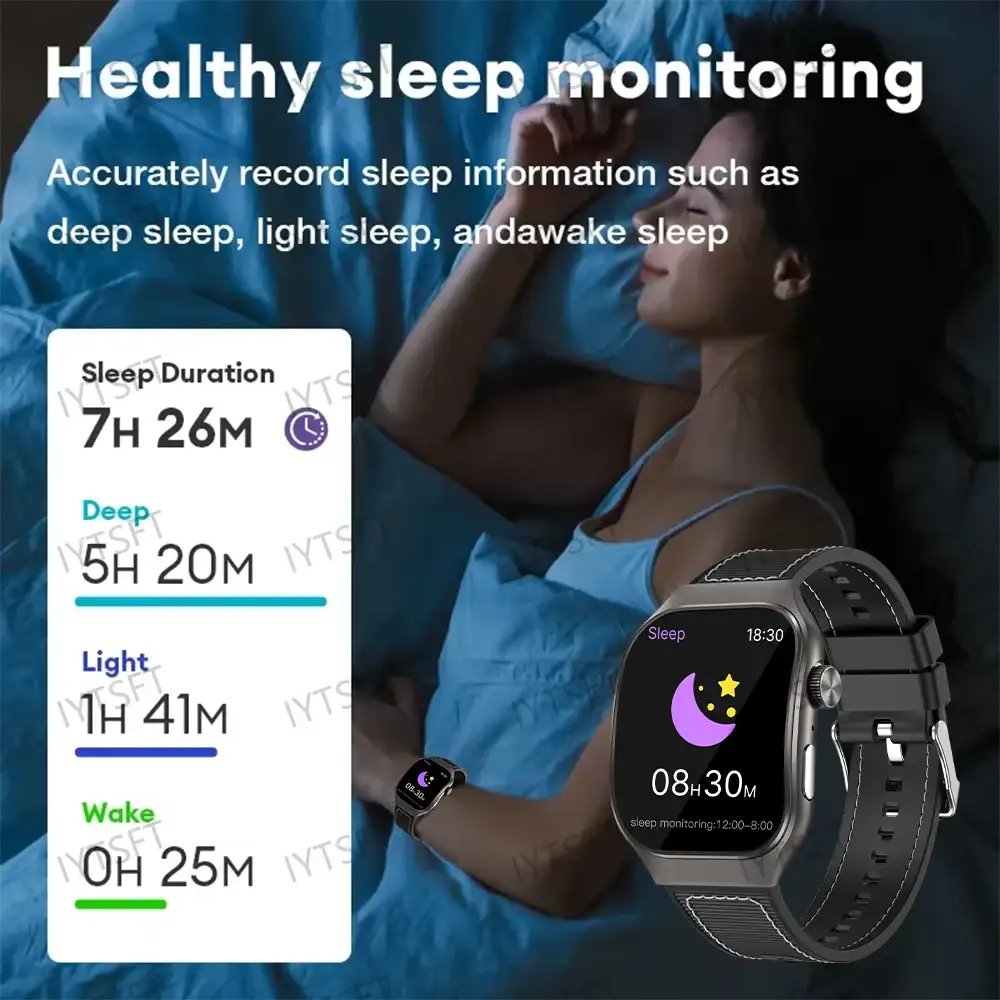 LAXASFIT 2.01 Curved Screen Mens Smartwatch Bluetooth 5.3