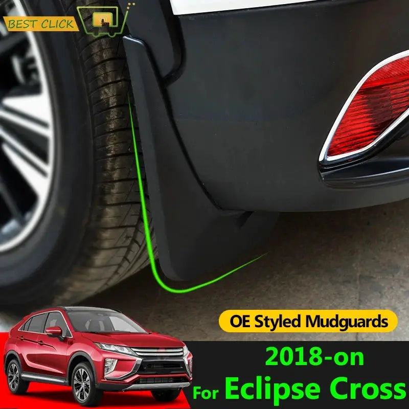 Set Molded Mud Flaps For Mitsubishi Eclipse Cross 2018 -2025 Mudflaps Splash Guards Flap Mudguards Fender Front Rear 2019 2020 by InterCyprus Trading Ltd