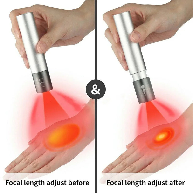 VamsLuna Handheld 660nm Red Light Lamp &ndash; Pain Relief