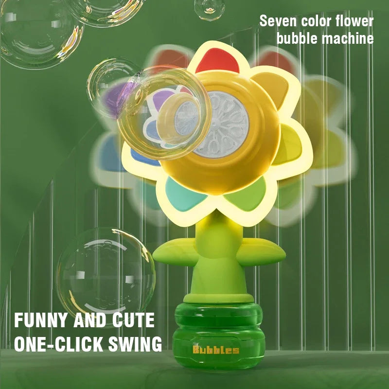 Sunfl &ndash; Dancing Sunflower Bubble Machine With Moving Light