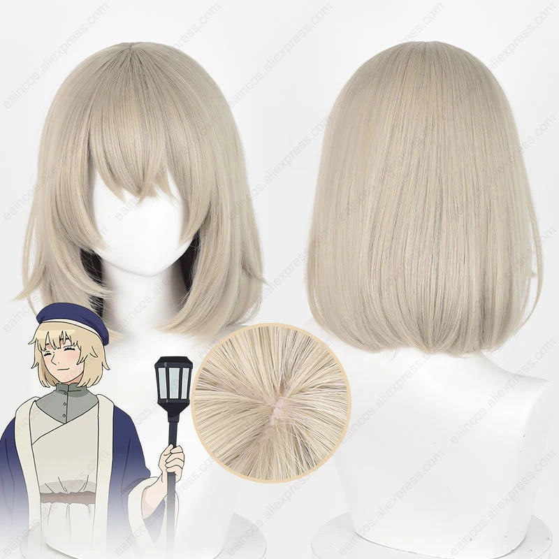 Falin Touden 35cm Short Gray Gold Cosplay Wig
