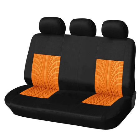 Autoyouth Car Seat Covers Set &ndash; Universal Fit For Most Cars Orange back part