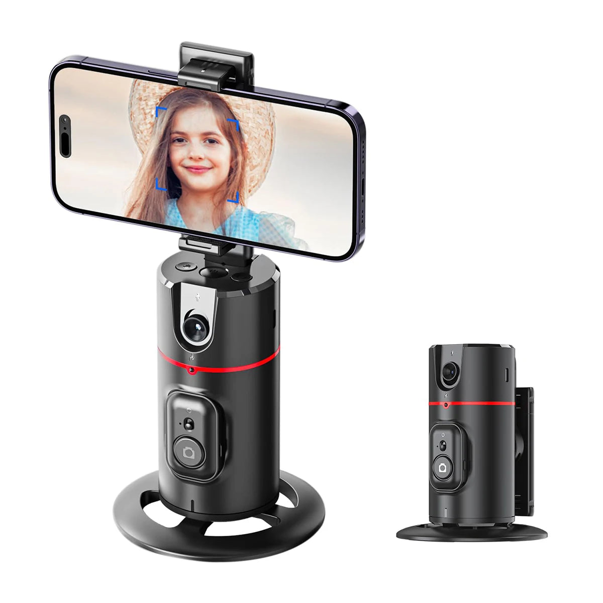 CrownQu 360 Degree Auto Face Tracking Phone Holder &ndash; Gesture Control Convenience